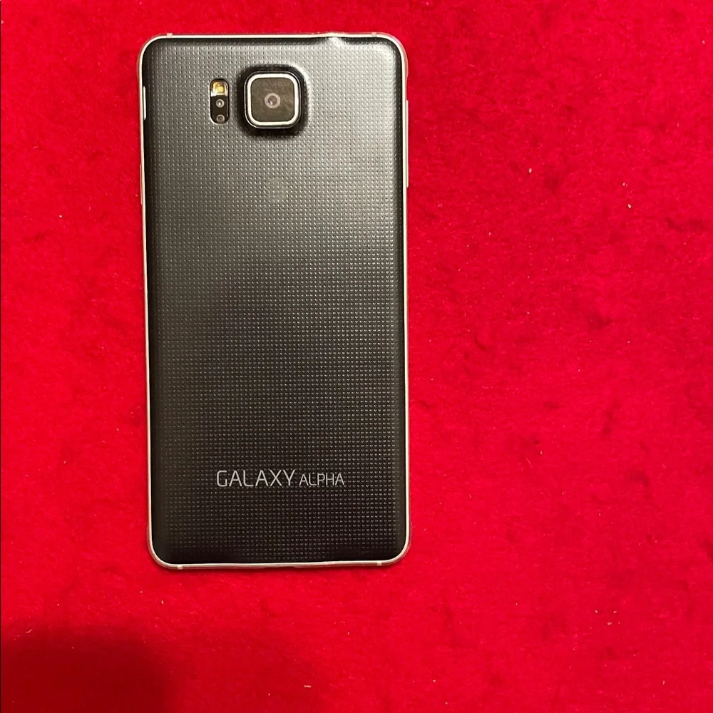 Samsung Galaxy ALPHA Smartphone in Black and Silver